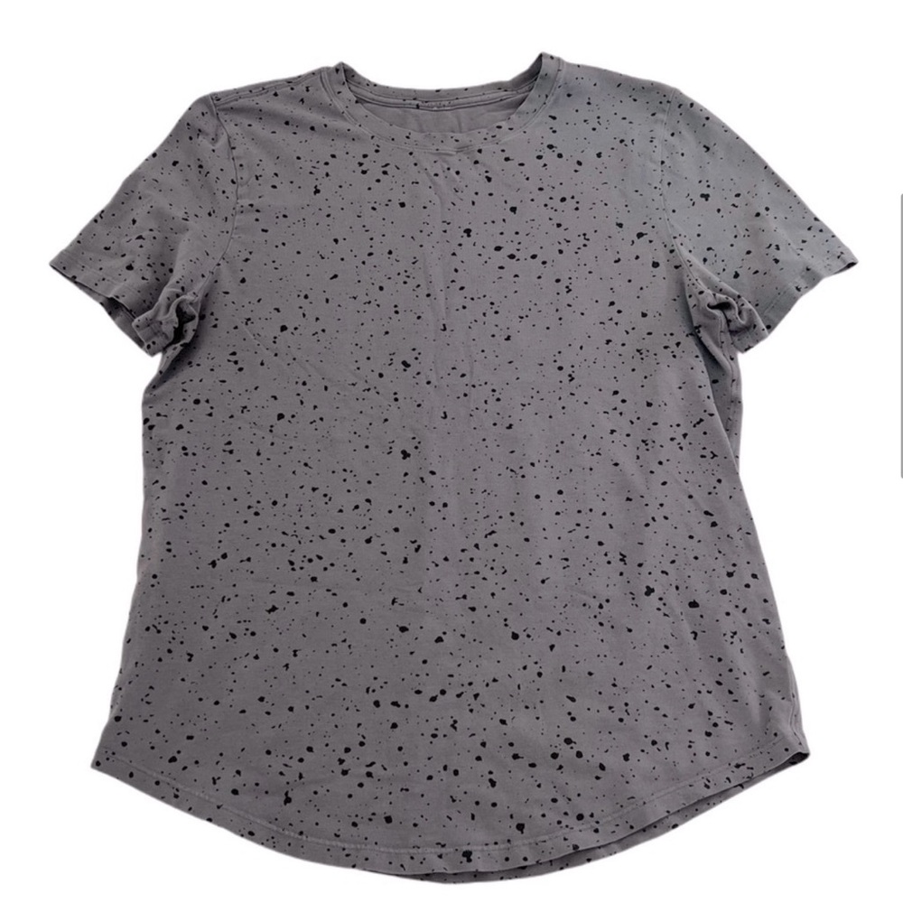 Lululemon Love Crew Short Sleeve T-Shirt Splatter Revitalize Anchor Black S